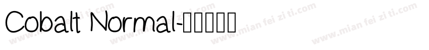 Cobalt Normal字体转换